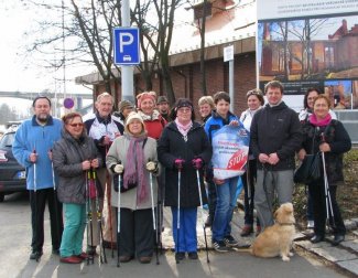 Skupina před chůzí Skupina před chůzí